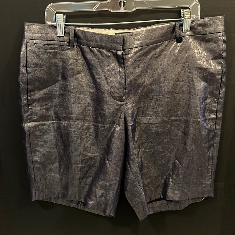 J Crew metallic shorts
